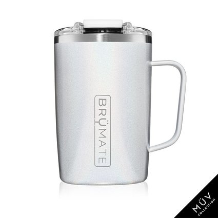 16oz Toddy Glitter White