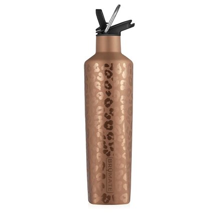 25oz Rehydration Bottle Gold Leopard