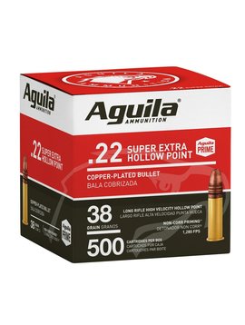 Aguila .22lr 38gr Super Extra HP 500count