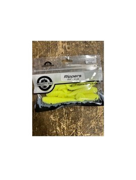 3.5" Rippers 6pk chartreuse glow