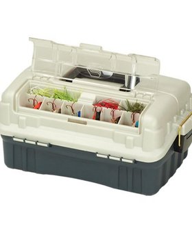 PLANO 2 TRAY TACKLE BOX BLUE