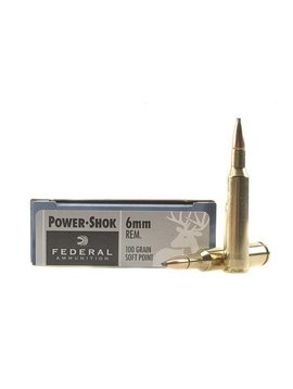 Federal 6mm rem Power shok 100 gr sp