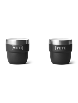 Yeti 4oz Stackable Ceramic Cups (2pk) Black