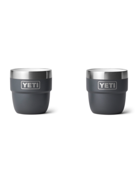 Yeti 4oz Stackable Ceramic Cup (2pk) Charcoal