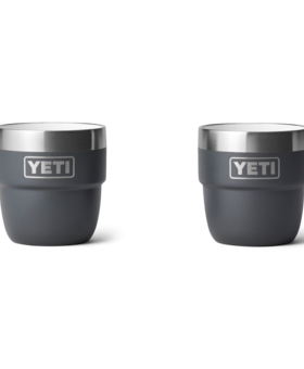 Yeti 4oz Stackable Ceramic Cup (2pk) Charcoal