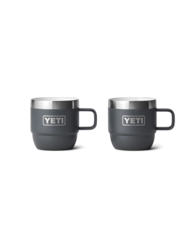 Yeti 6oz Stackable Ceramic Cup (2pk) Charcoal
