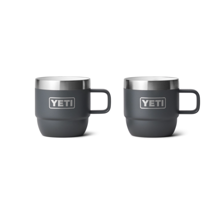 Yeti 6oz Stackable Ceramic Cup (2pk) Charcoal