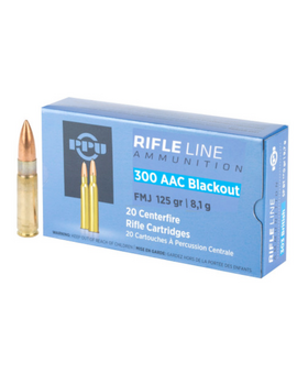 PPU 300 AAC BLACKOUT 125 GR FMJ