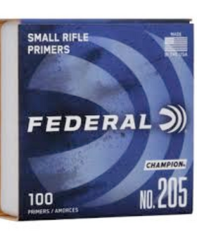 Federal Small rifle primers#205. 100ct.