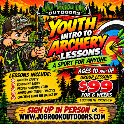 jobrook Intro Archery lessons NOV 3 Start 7:00 p.m.