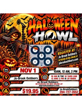 jobrook Halloween Howl 300 2 pm start time 20 yard