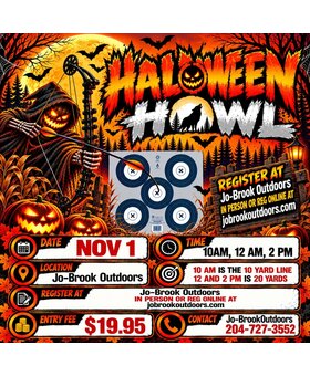jobrook Halloween Howl 300 2 pm start time 20 yard