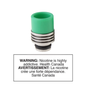 STAINLESS + POM HYBRID 510 DRIP TIP - GREEN