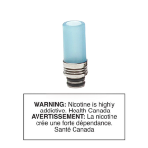 STAINLESS + ACRYLIC 510 DRIP TIP - LIGHT BLUE