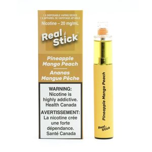 REAL STICK REAL STICK 20MG DISPOSABLE - PINEAPPLE MANGO PEACH