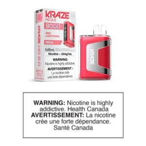 KRAZE HD 2.0 DISPOSABLE - RED LIGHTNING (CLEARANCE)