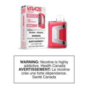 KRAZE HD 2.0 DISPOSABLE - RED LIGHTNING