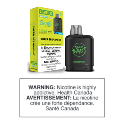 LEVEL X BOOST POD - FLAVOUR BEAST - SUPER SPEARMINT ICED