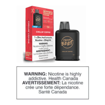 LEVEL X BOOST POD - FLAVOUR BEAST - CHILLIN' COFFEE ICED