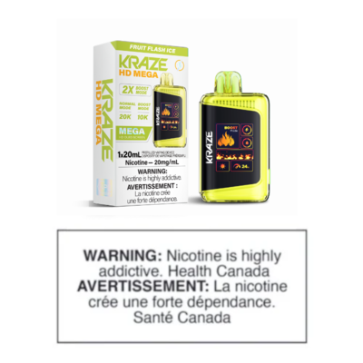 KRAZE HD MEGA DISPOSABLE - FRUIT FLASH ICE