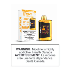 KRAZE HD MEGA DISPOSABLE - CANTALOUPE ICE
