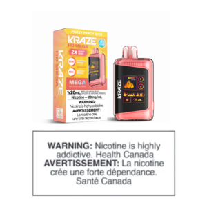 KRAZE HD MEGA DISPOSABLE - FRIZZY PEACH G ICE