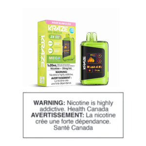 KRAZE HD MEGA DISPOSABLE - SOUR SLAM G ICE