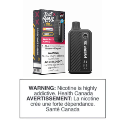 FLAVOUR BEAST BEAST MODE MAX 18K DISPOSABLE - RAGIN' RAZZ MANGO ICED