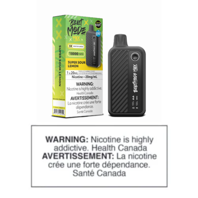 FLAVOUR BEAST BEAST MODE MAX 18K DISPOSABLE - SUPER SOUR LEMON ICED