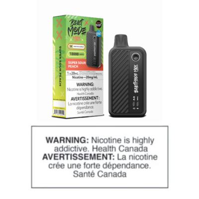 FLAVOUR BEAST BEAST MODE MAX 18K DISPOSABLE - SUPER SOUR PEACH ICED