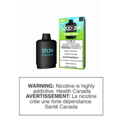 STLTH 25K LOOP 2 REPLACEMENT 20ML POD - BLUE RAZZ LEMON ICE
