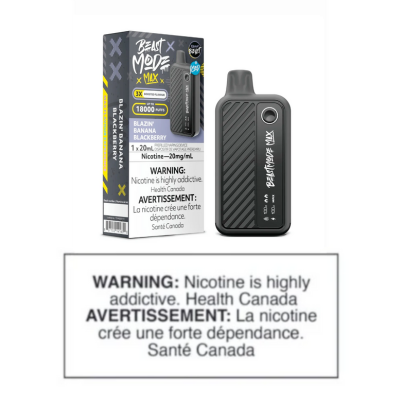FLAVOUR BEAST BEAST MODE MAX 18K DISPOSABLE - BLAZIN' BANANA BLACKBERRY ICED