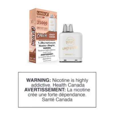 LEVEL X BOOST POD - FLAVOUR BEAST UNLEASHED - CRAZY COCOA 20ml (CLEARANCE)