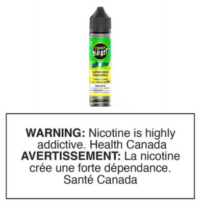 FLAVOUR BEAST SALTS - SUPER SOUR PINEAPPLE ICED 60ml