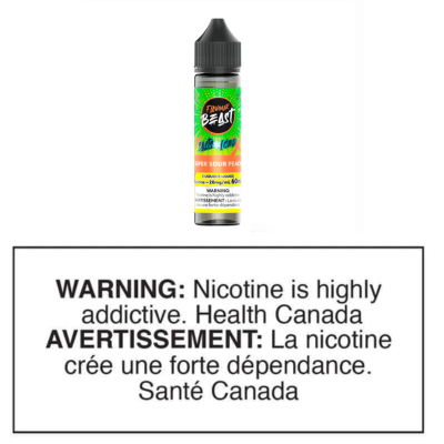 FLAVOUR BEAST SALTS - SUPER SOUR PEACH ICED 60ml