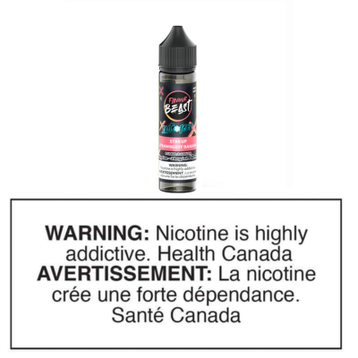 FLAVOUR BEAST SALTS - STR8 UP STRAWBERRY BANANA ICED 60ml