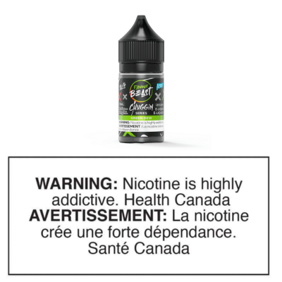 FLAVOUR BEAST SALTS CHUGGIN - GREEN DEW ICED 30ml (CLEARANCE)