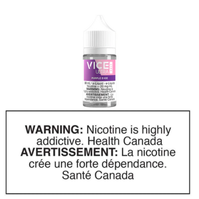 VICE VICE ULTRA SALT - 30ML - PURPLE D ICE (CLEARANCE)