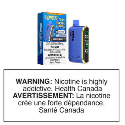 RIPPER T3 50K DISPOSABLE - BOMB BLUE RAZZ ICE