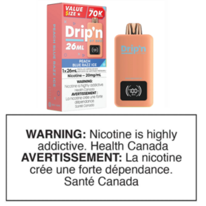 DRIP'N BY ENVI 26ml DISPOSABLE - PEACH BLUE RAZZ ICE