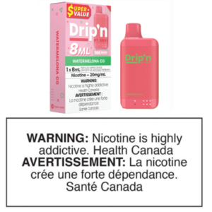 DRIP'N BY ENVI 8ml DISPOSABLE - WATERMELONA CG