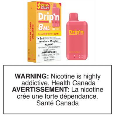 DRIP'N BY ENVI 8ml DISPOSABLE - ELECTRIC FRUIT BLAST