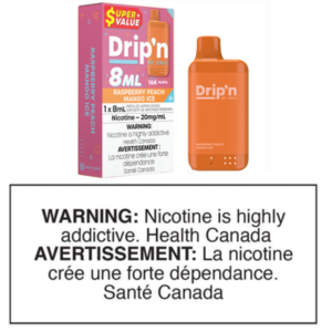 DRIP'N BY ENVI 8ml DISPOSABLE - RASPBERRY PEACH MANGO