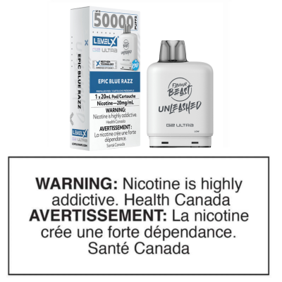 LEVEL X G2 ULTRA POD - FLAVOUR BEAST UNLEASHED - EPIC BLUE RAZZ