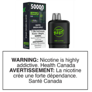 LEVEL X G2 ULTRA POD - FLAVOUR BEAST - GUSTO GREEN APPLE