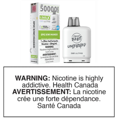 LEVEL X G2 ULTRA POD - FLAVOUR BEAST UNLEASHED - EPIC KIWI MANGO ICED