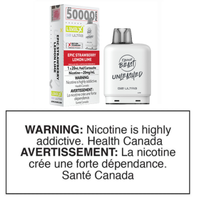 LEVEL X G2 ULTRA POD - FLAVOUR BEAST UNLEASHED - EPIC STRAWBERRY LEMON LIME