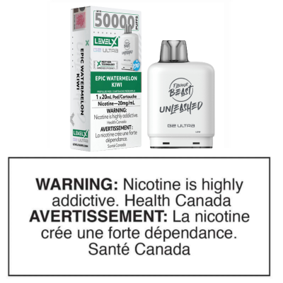 LEVEL X G2 ULTRA POD - FLAVOUR BEAST UNLEASHED - EPIC WATERMELON KIWI ICED