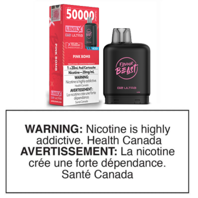 LEVEL X G2 ULTRA POD - FLAVOUR BEAST - PINK BOMB ICED