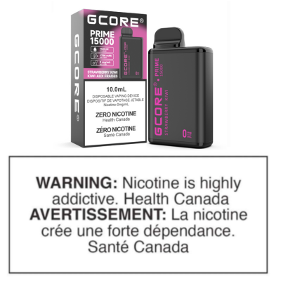 GCORE PRIME 15K DISPOSABLE - STRAWBERRY KIWI 0MG